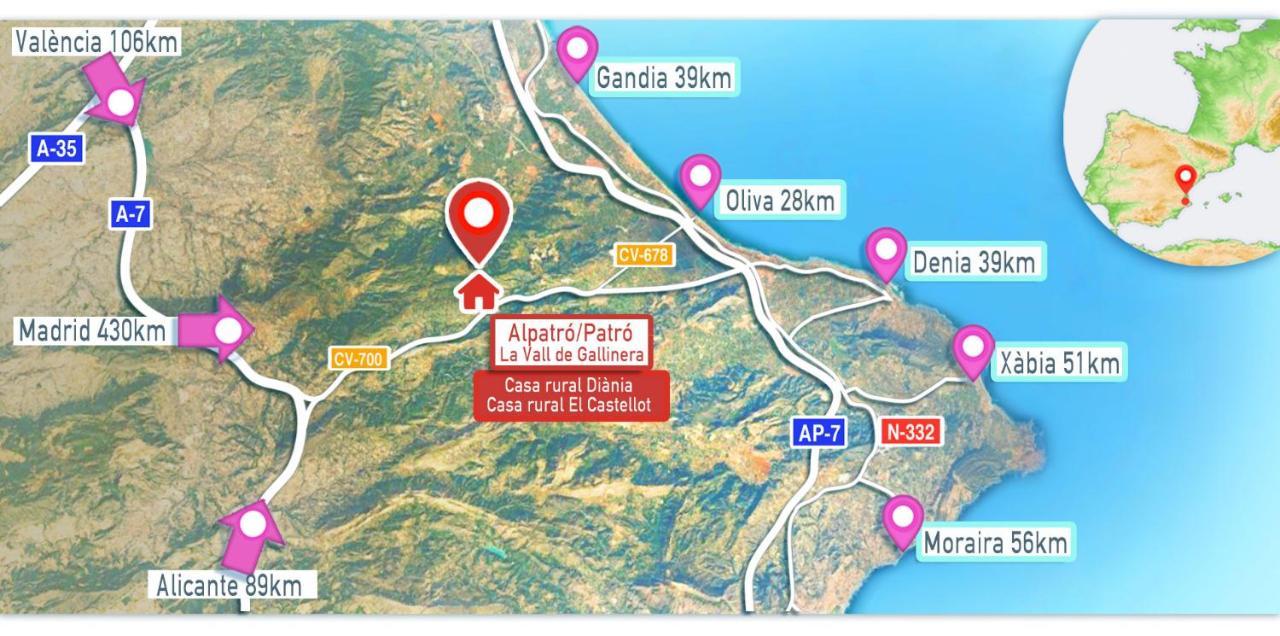 Buhardilla Rustica En La Vall De Gallinera Aparthotel Patró Exteriör bild
